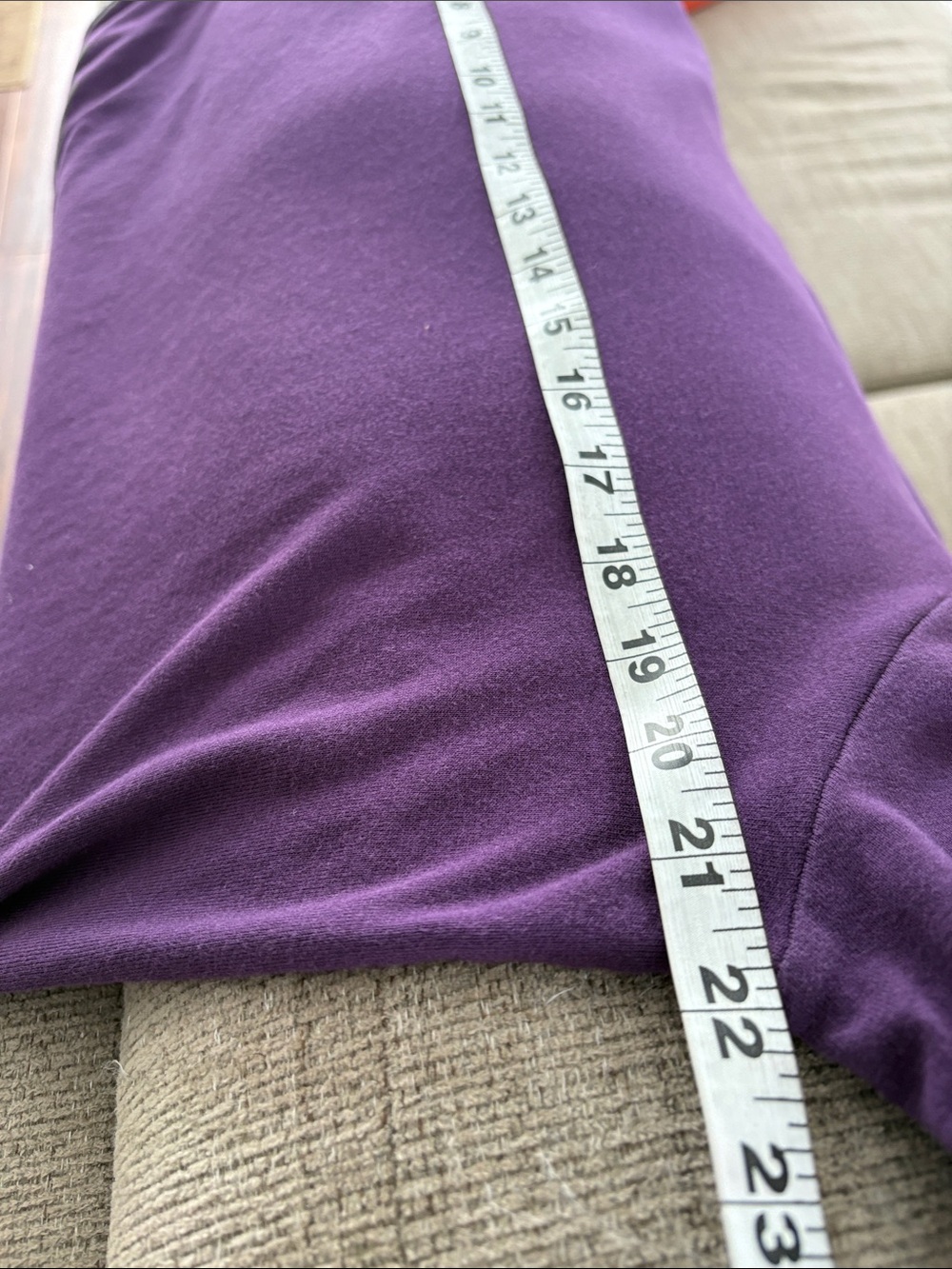 Lands' End Plum Crewneck Cotton Tee - Picture 4 of 5